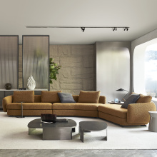 Sofá de tela de la sala de estar seccional de Moden Moden Minimalista